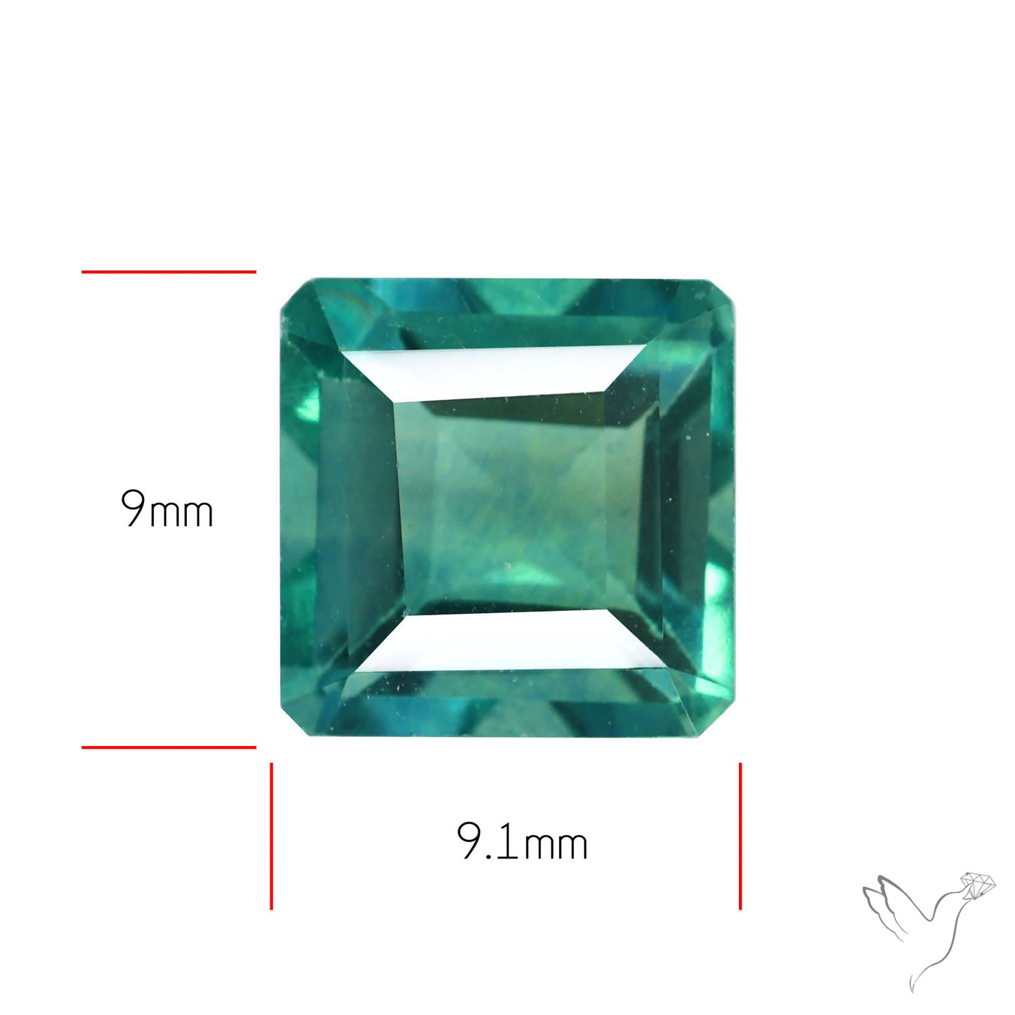 AAA Teal Blue Fluorite Faceted Fine Gemstone
