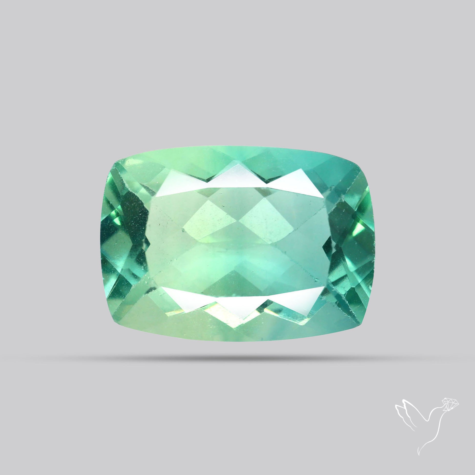 AAA Deep Green Fluorite Faceted Fine Gemstone