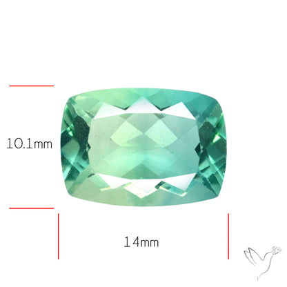AAA Deep Green Fluorite Faceted Fine Gemstone