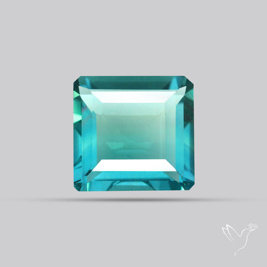 AAA Teal Blue Fluorite Faceted Fine Gemstone