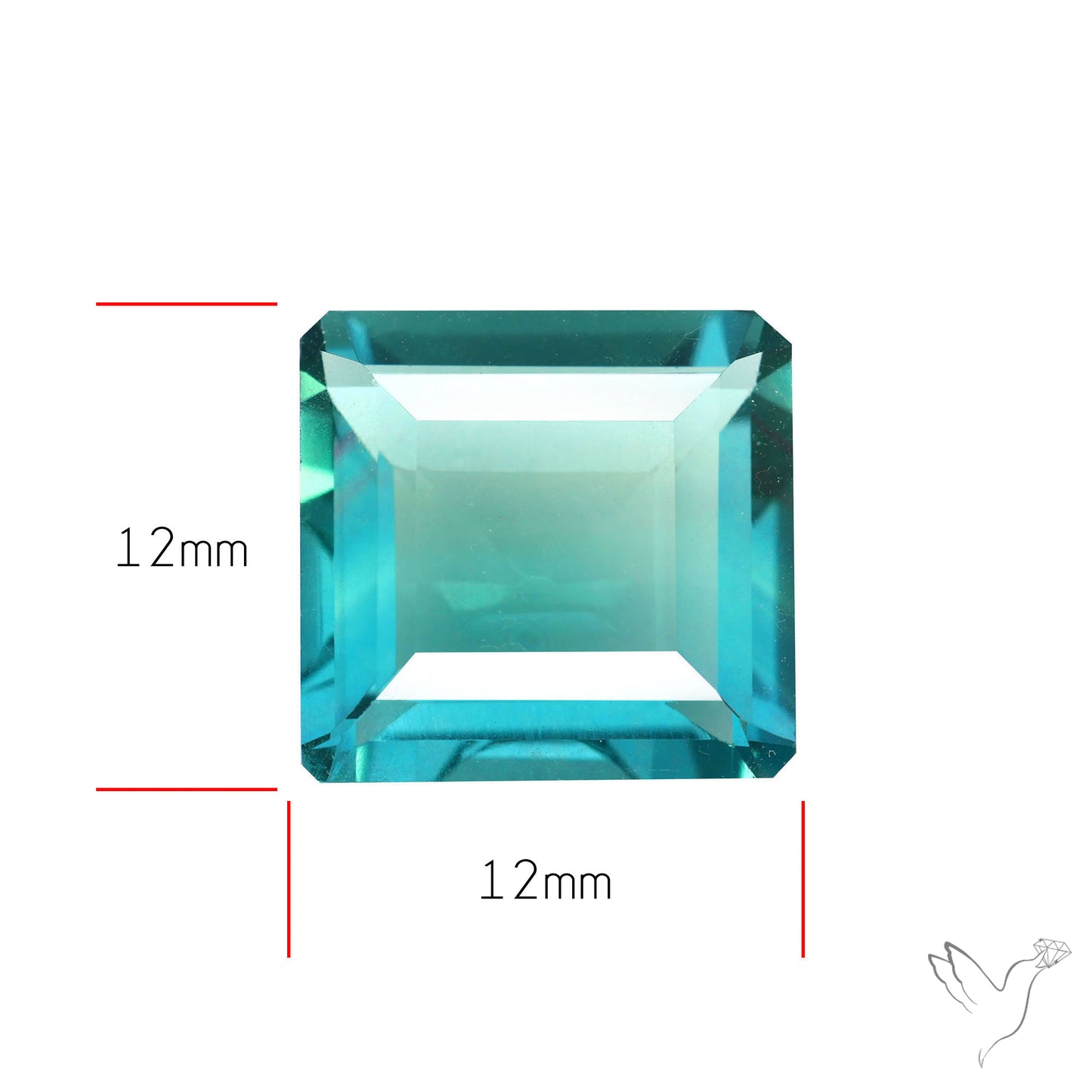 AAA Teal Blue Fluorite Faceted Fine Gemstone