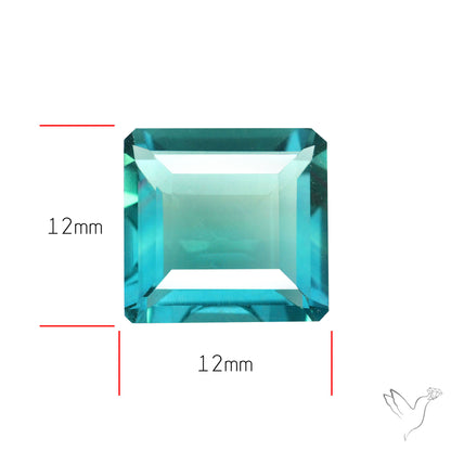 AAA Teal Blue Fluorite Faceted Fine Gemstone