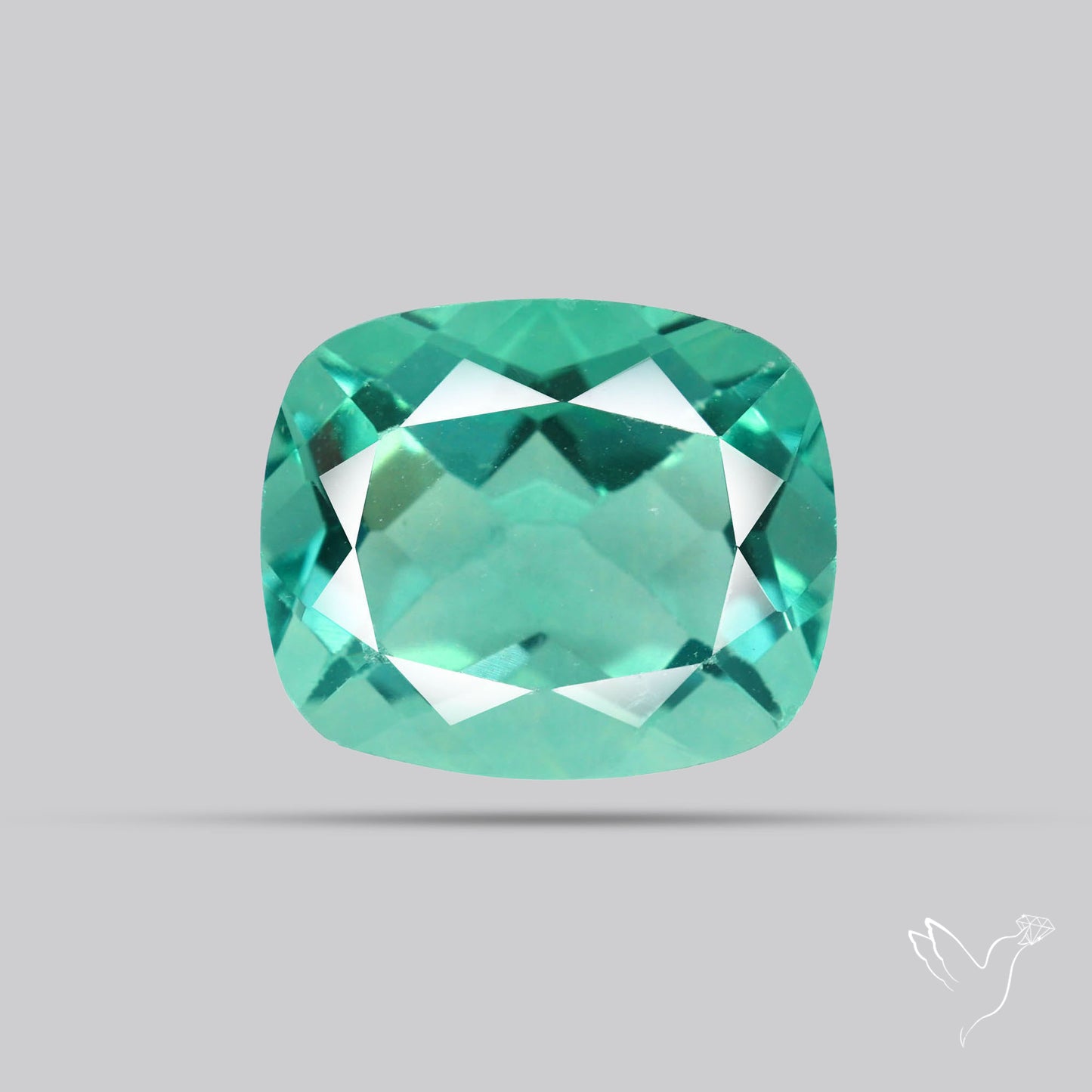AAA Teal Blue Fluorite Faceted Fine Gemstone
