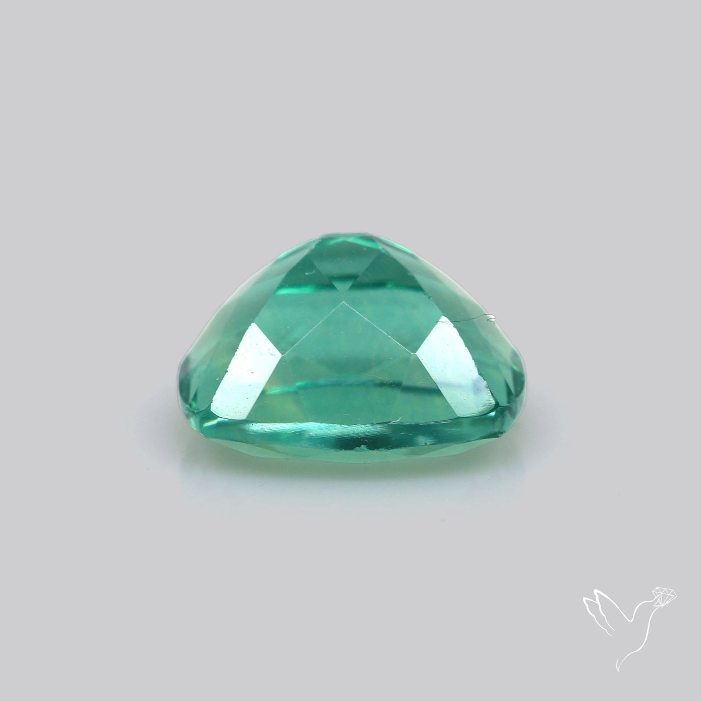 AAA Teal Blue Fluorite Faceted Fine Gemstone