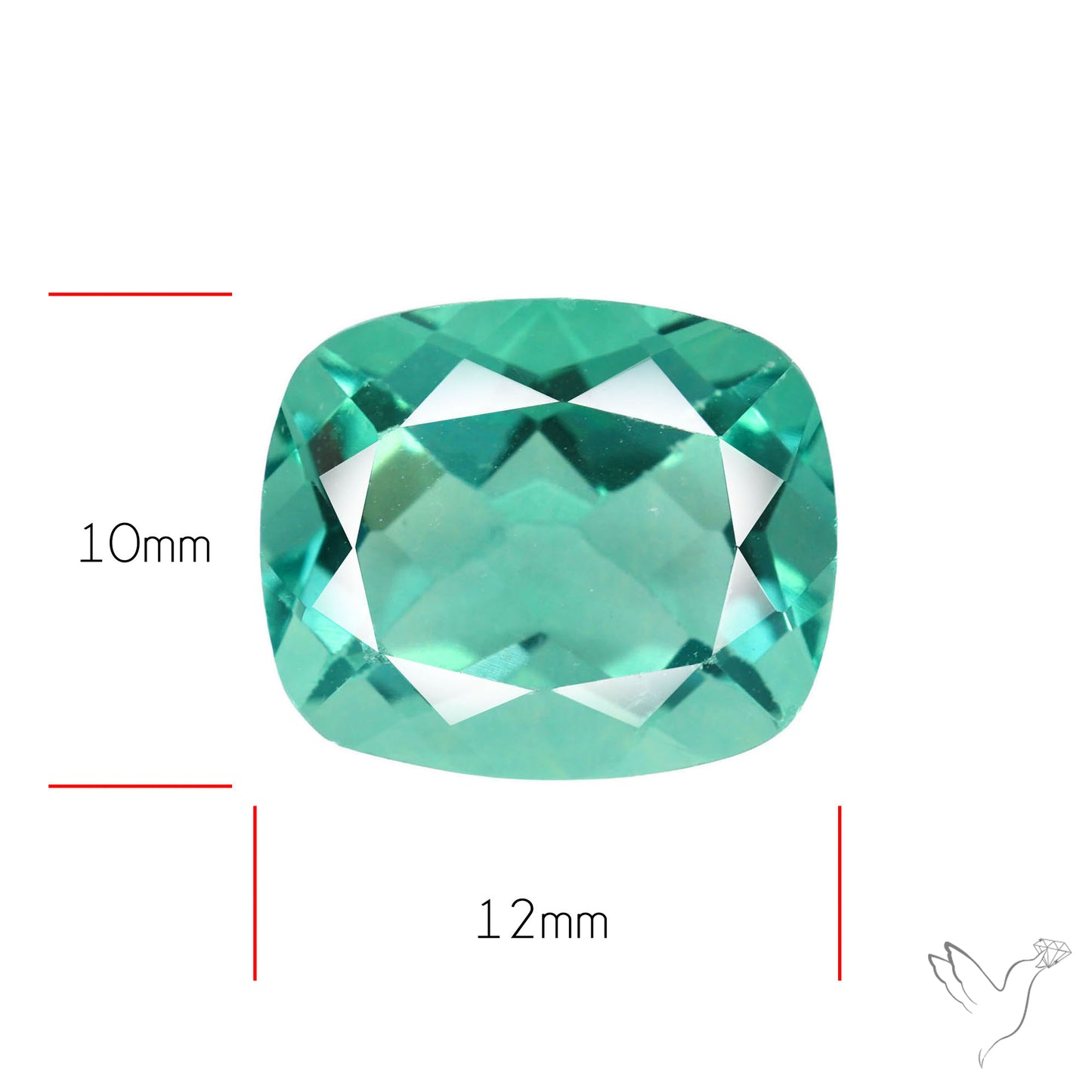 AAA Teal Blue Fluorite Faceted Fine Gemstone
