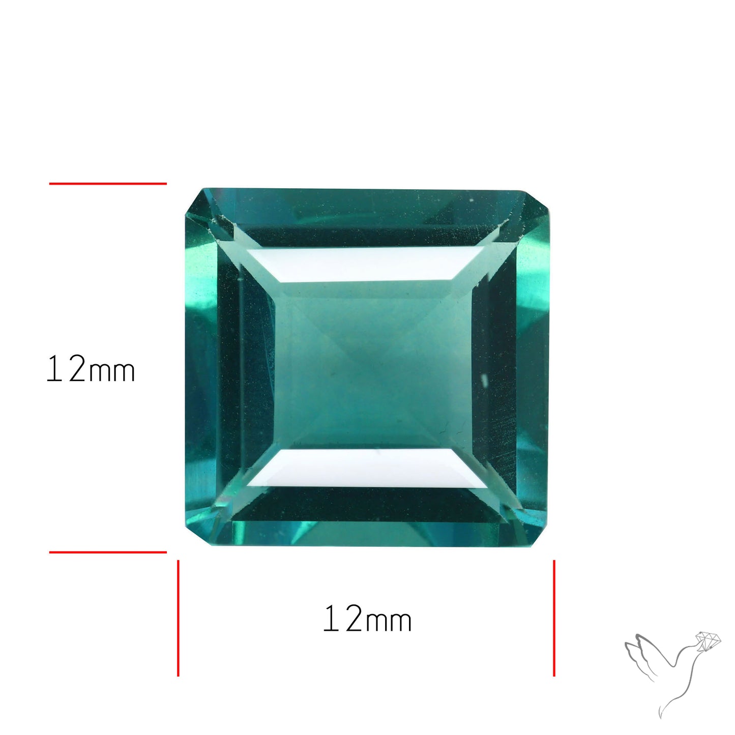 AAA Teal Blue Fluorite Faceted Fine Gemstone