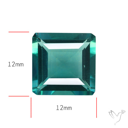 AAA Teal Blue Fluorite Faceted Fine Gemstone