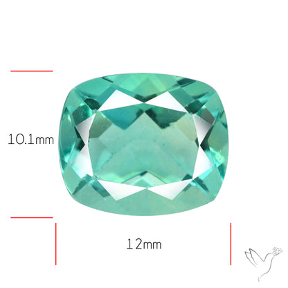 AAA Teal Blue Fluorite Faceted Fine Gemstone