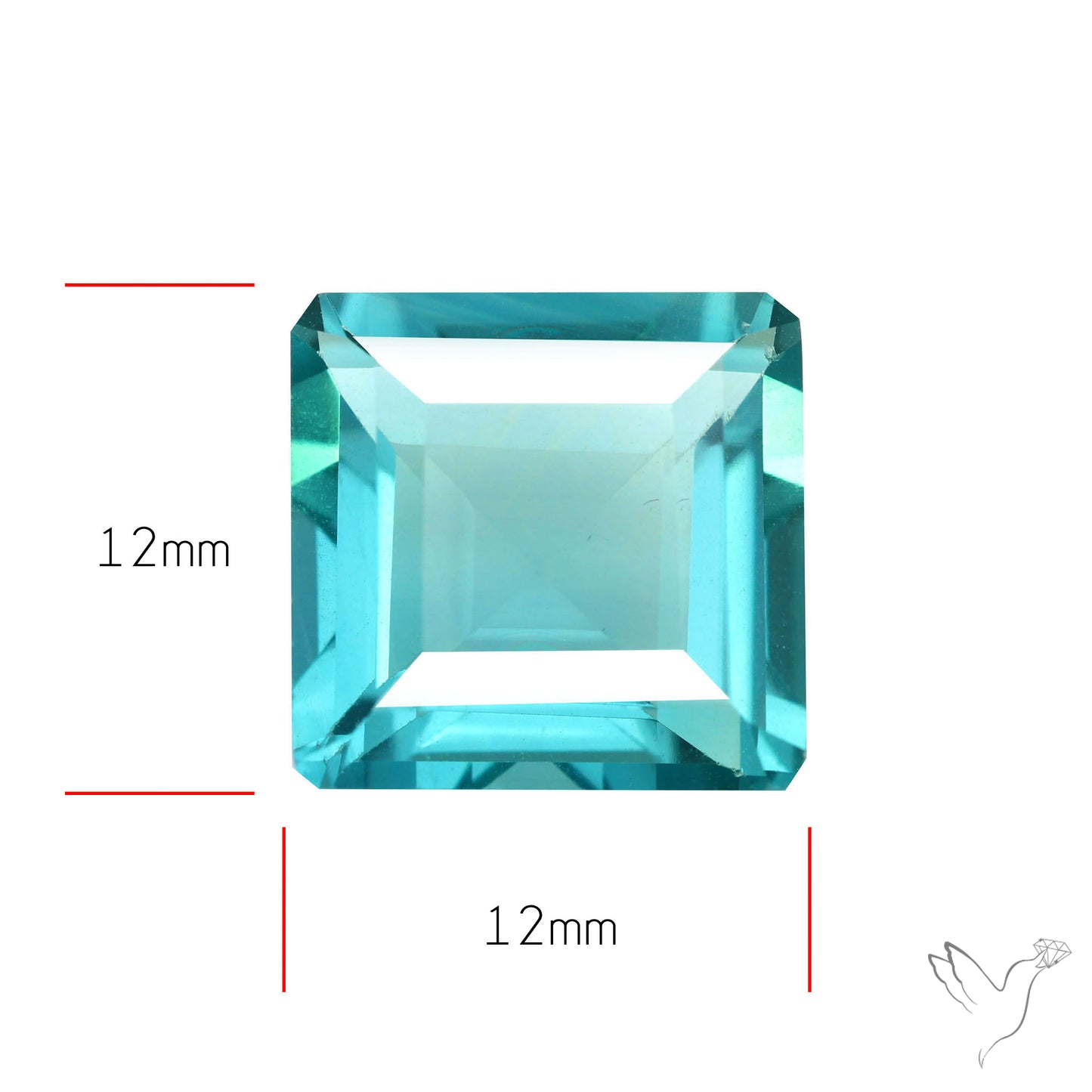 AAA Teal Blue Fluorite Faceted Fine Gemstone
