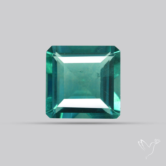 AAA Teal Blue Fluorite Faceted Fine Gemstone