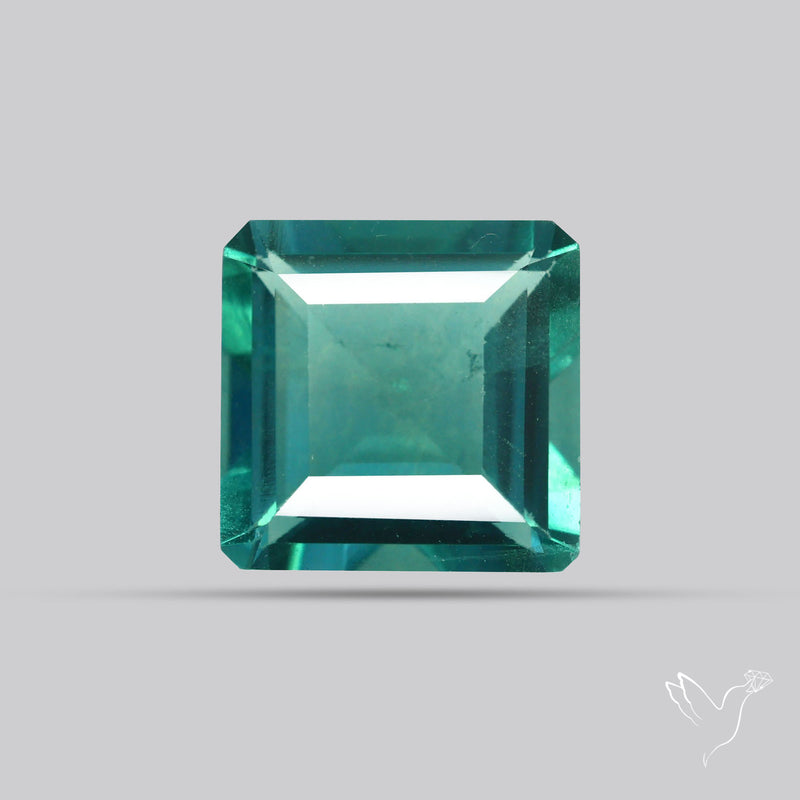AAA Teal Blue Fluorite Faceted Fine Gemstone