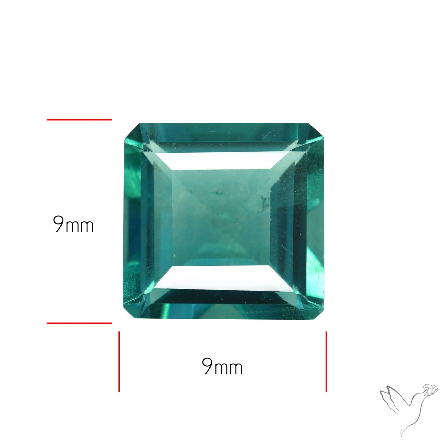 AAA Teal Blue Fluorite Faceted Fine Gemstone