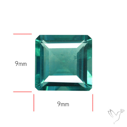 AAA Teal Blue Fluorite Faceted Fine Gemstone