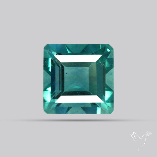 AAA Teal Blue Fluorite Faceted Fine Gemstone