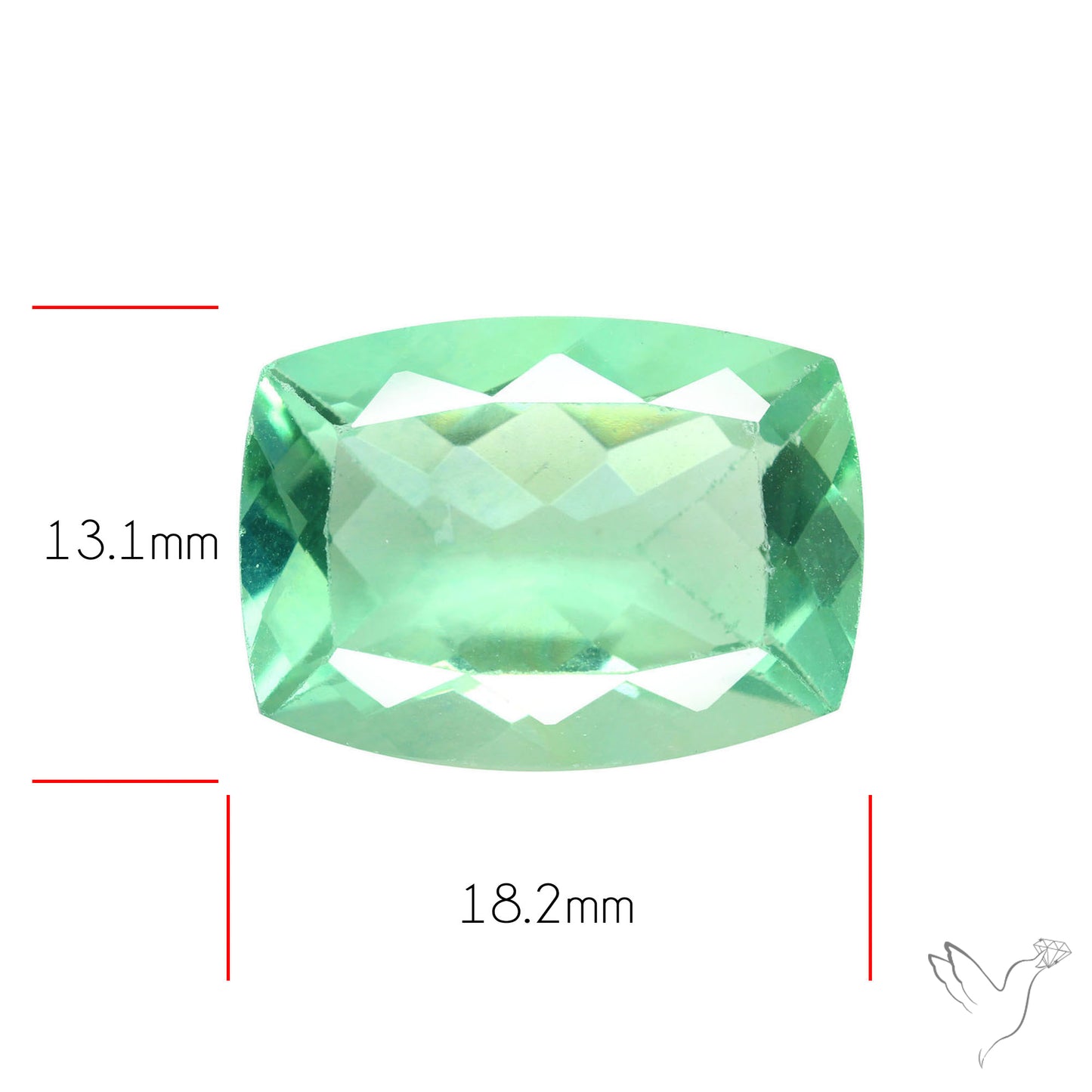 AAA Deep Green Fluorite Faceted Fine Gemstone