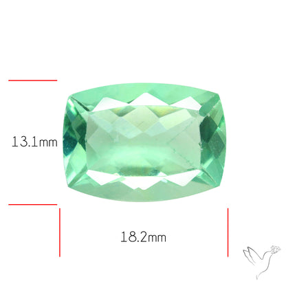 AAA Deep Green Fluorite Faceted Fine Gemstone