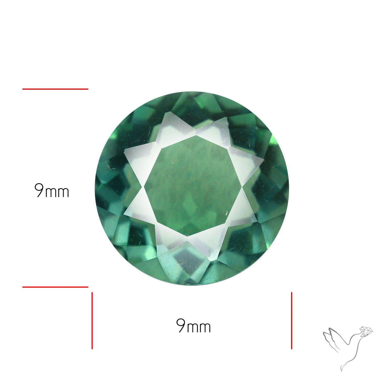 AAA Teal Blue Fluorite Faceted Fine Gemstone