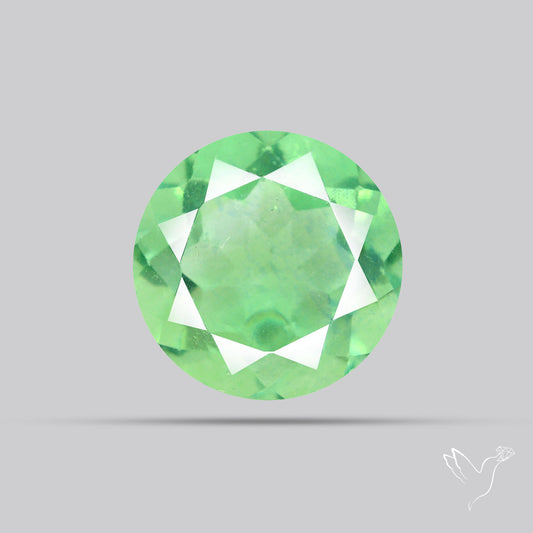 AAA Deep Green Fluorite Faceted Fine Gemstone