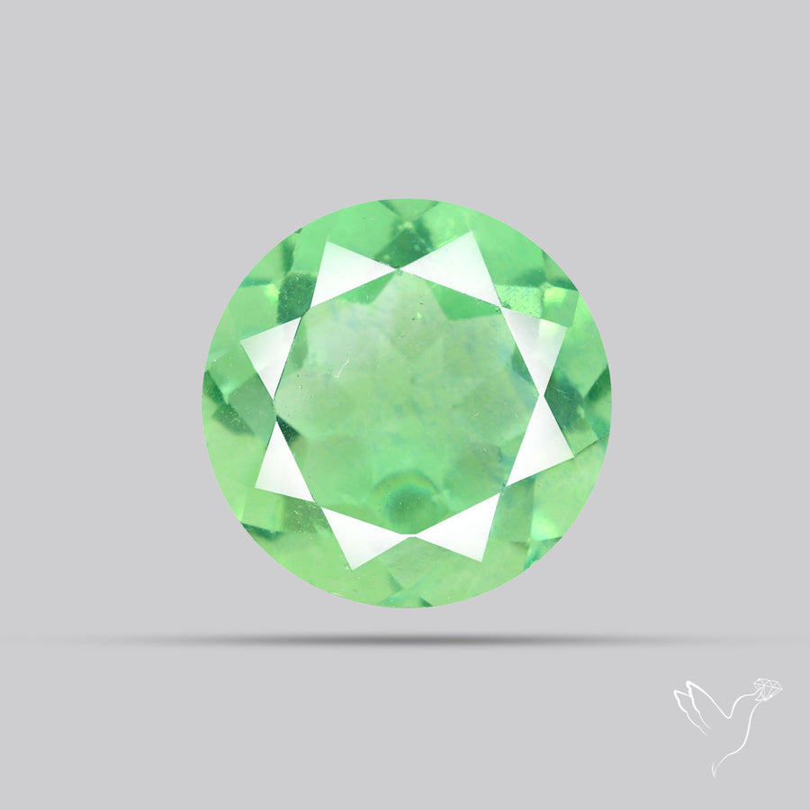 AAA Deep Green Fluorite Faceted Fine Gemstone