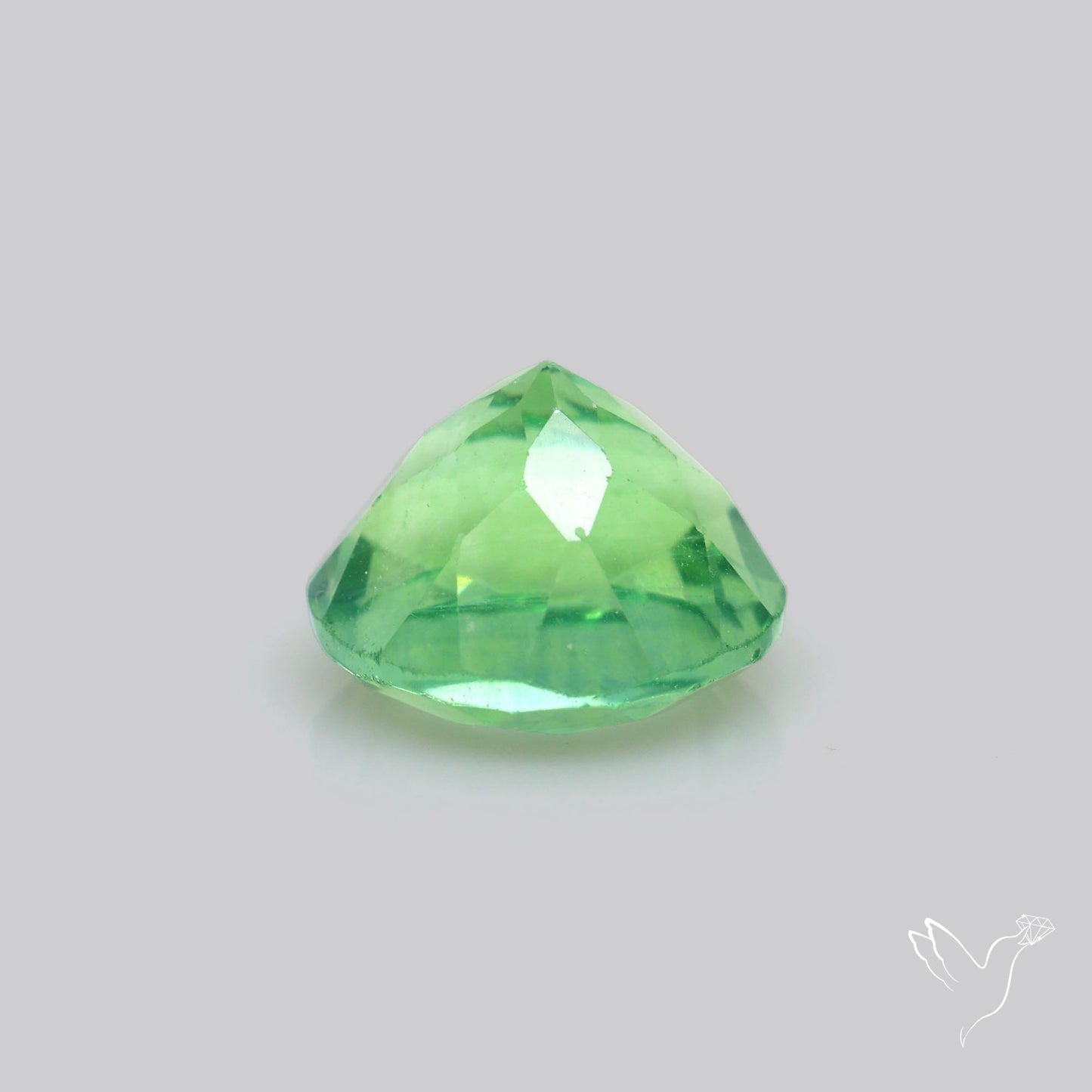 AAA Deep Green Fluorite Faceted Fine Gemstone