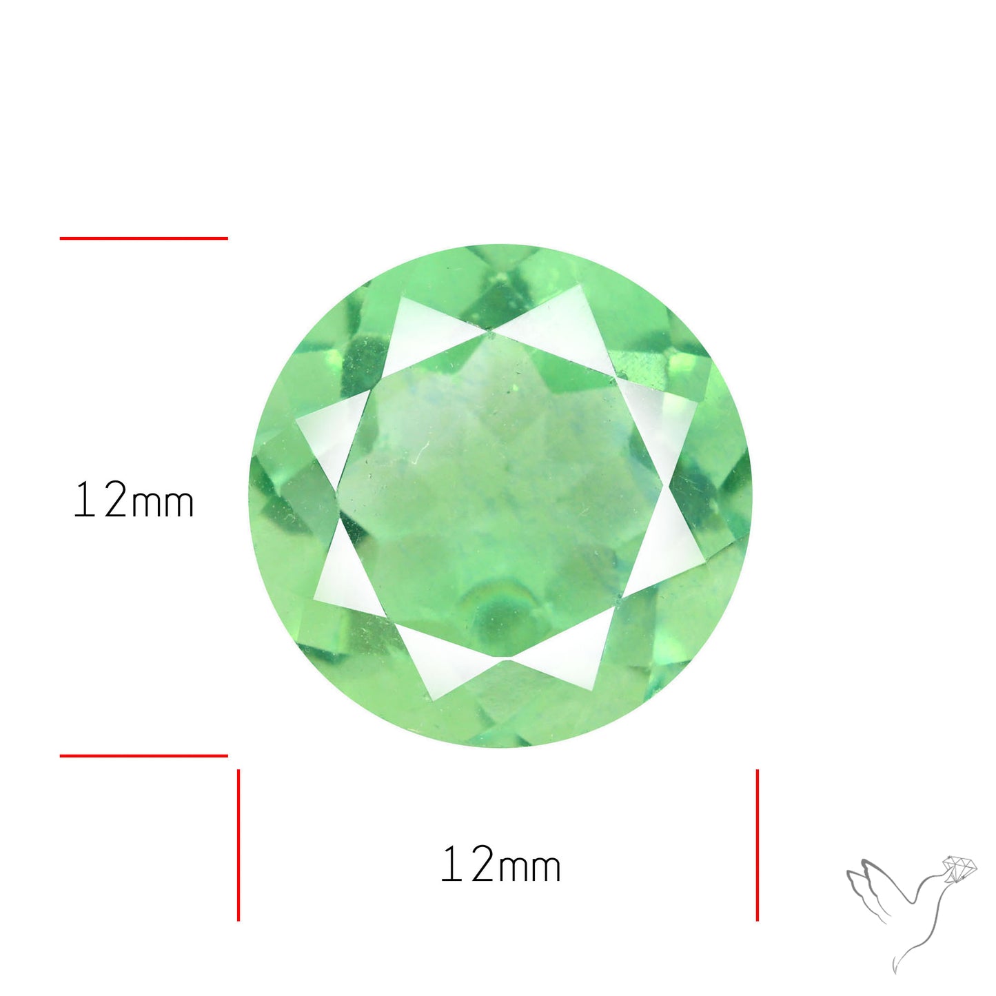 AAA Deep Green Fluorite Faceted Fine Gemstone