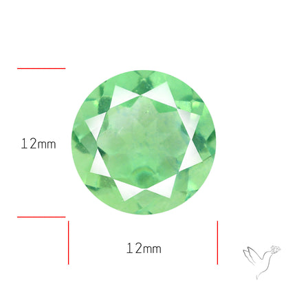 AAA Deep Green Fluorite Faceted Fine Gemstone