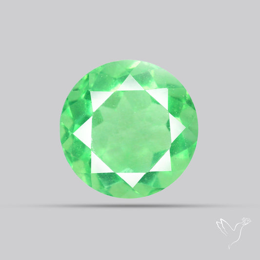 AAA Deep Green Fluorite Faceted Fine Gemstone