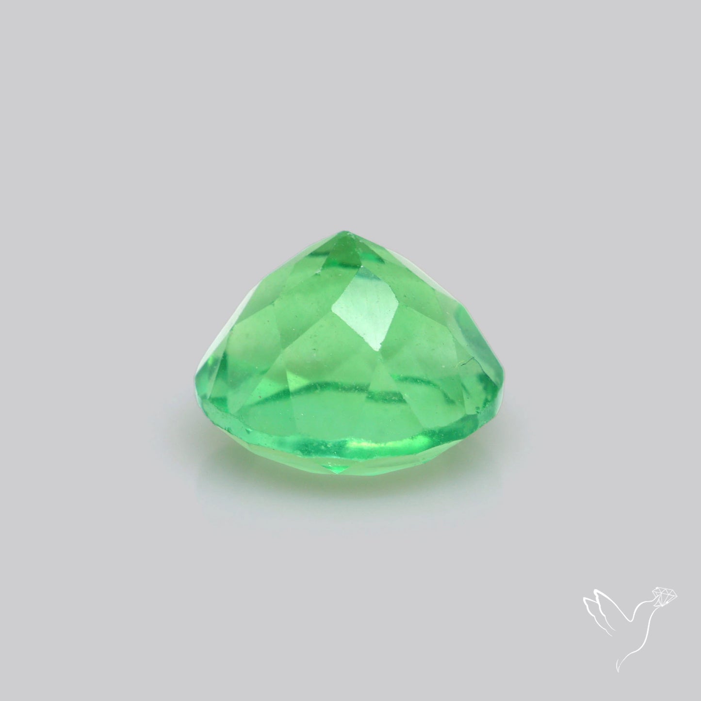 AAA Deep Green Fluorite Faceted Fine Gemstone