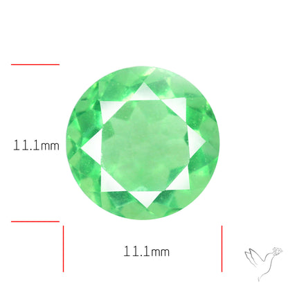 AAA Deep Green Fluorite Faceted Fine Gemstone