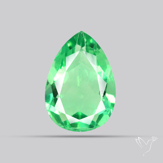 AAA Deep Green Fluorite Faceted Fine Gemstone