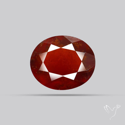 Hessonite Garnet Gemstone Faceted Fine Gemstone