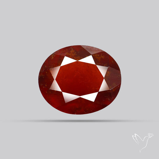 Hessonite Garnet Gemstone Faceted Fine Gemstone