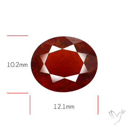 Hessonite Garnet Gemstone Faceted Fine Gemstone