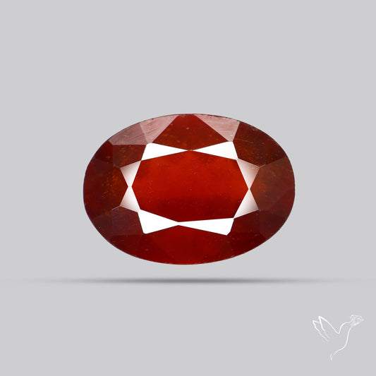 Hessonite Garnet Gemstone Faceted Fine Gemstone