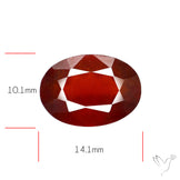Hessonite Garnet Gemstone Faceted Fine Gemstone