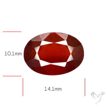 Hessonite Garnet Gemstone Faceted Fine Gemstone
