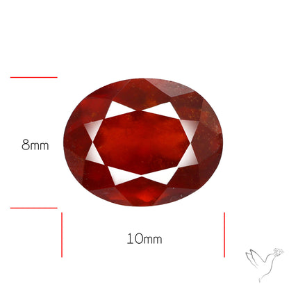 Hessonite Garnet Gemstone Faceted Fine Gemstone