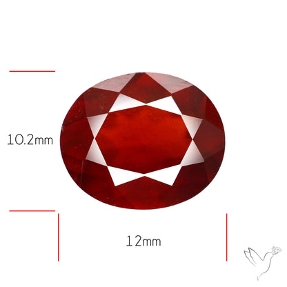 Hessonite Garnet Gemstone Faceted Fine Gemstone
