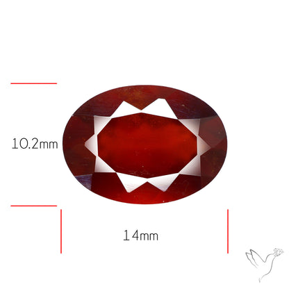 Hessonite Garnet Gemstone Faceted Fine Gemstone