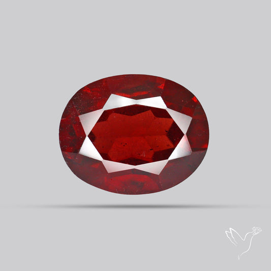 Hessonite Garnet Gemstone Faceted Fine Gemstone
