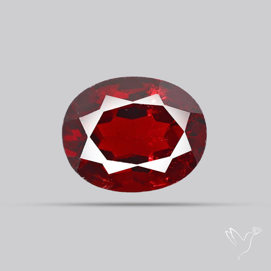 Hessonite Garnet Gemstone Faceted Fine Gemstone