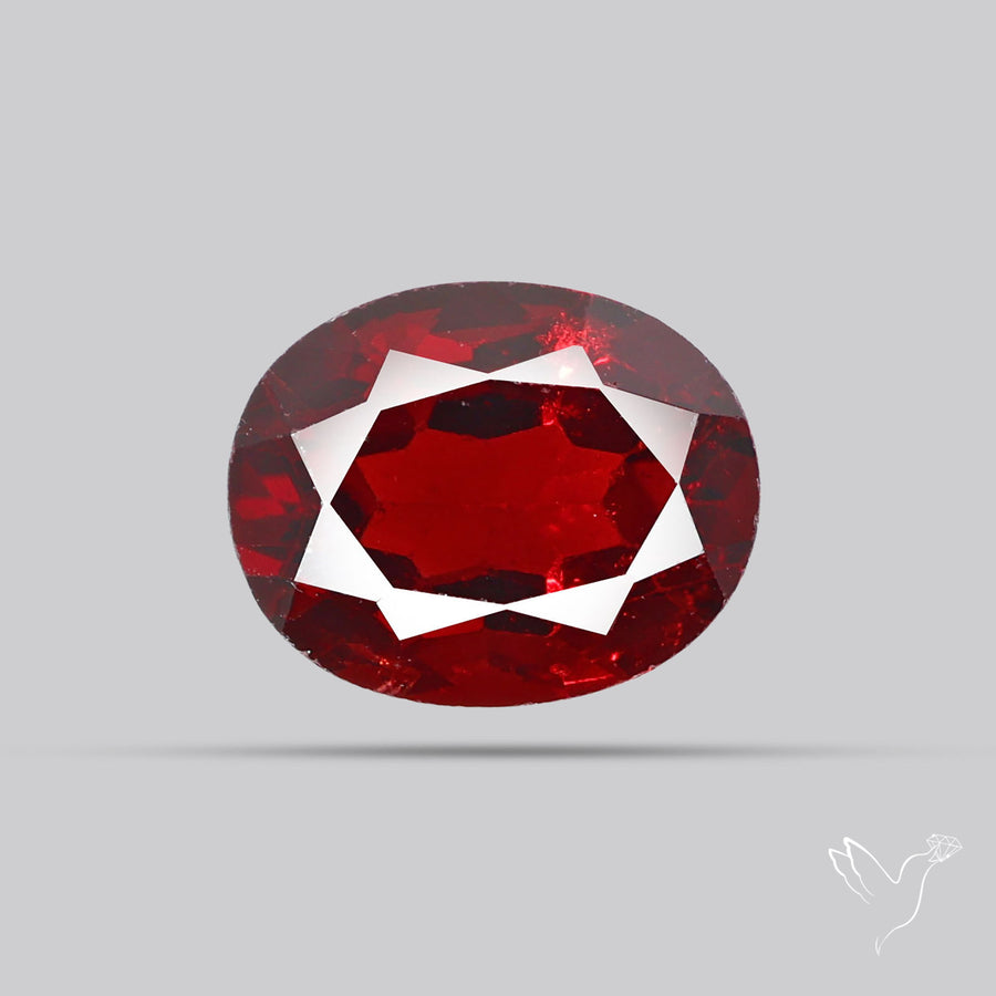 Hessonite Garnet Gemstone Faceted Fine Gemstone