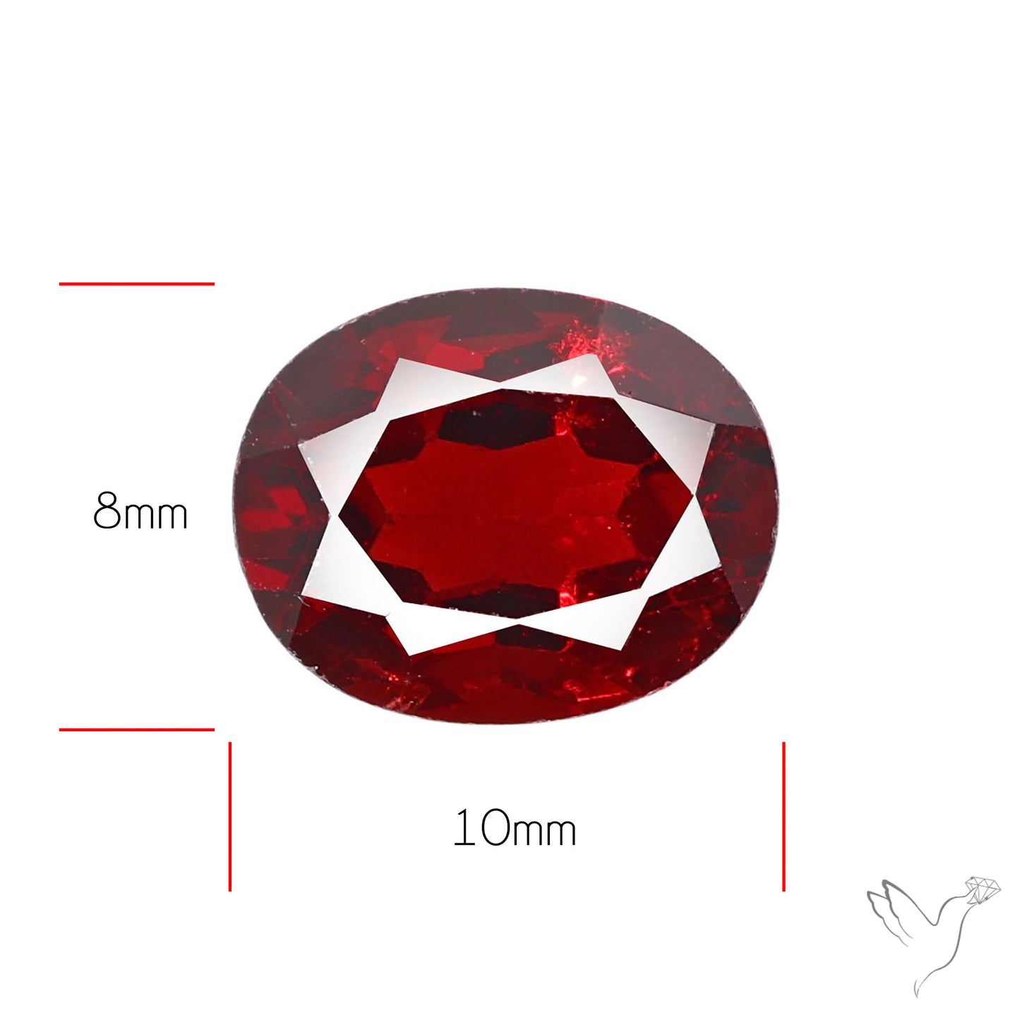 Hessonite Garnet Gemstone Faceted Fine Gemstone