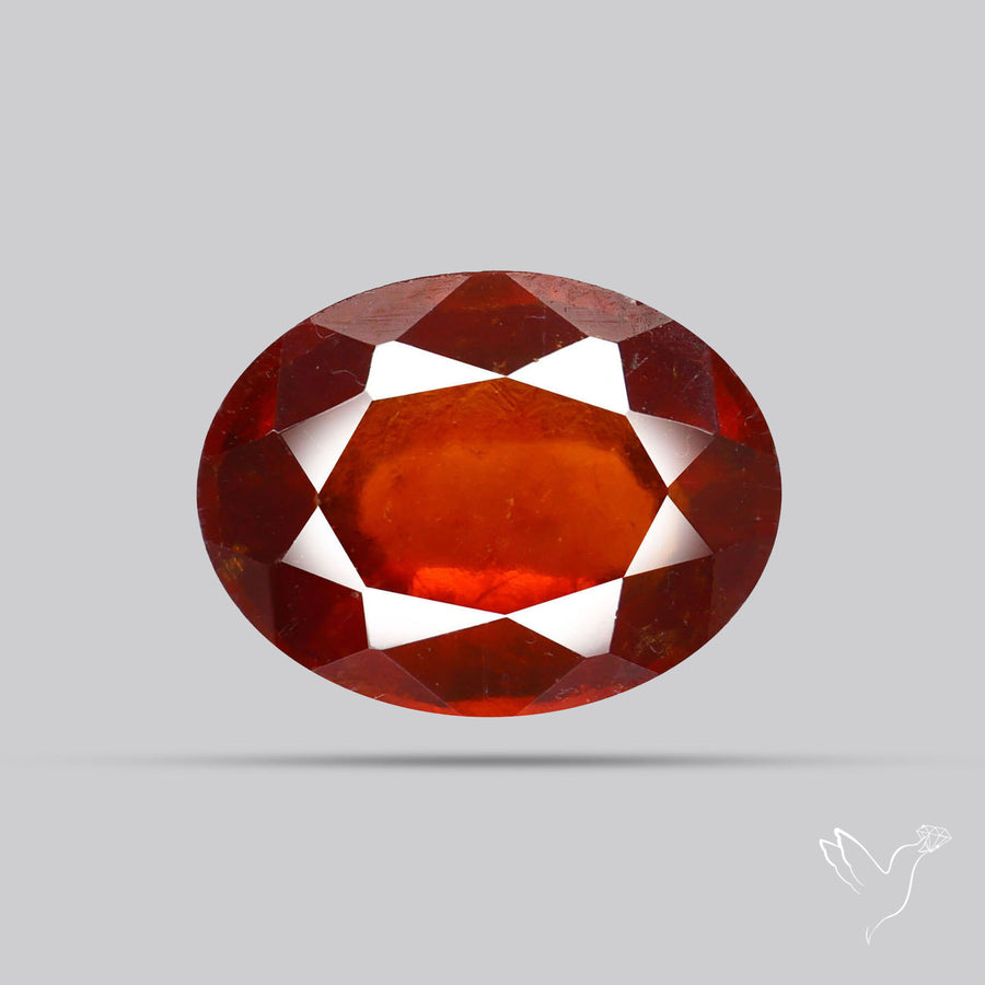 Hessonite Garnet Gemstone Faceted Fine Gemstone