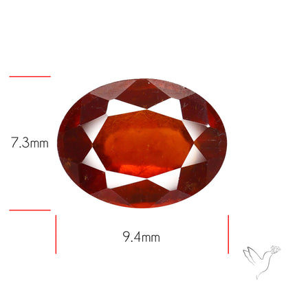 Hessonite Garnet Gemstone Faceted Fine Gemstone