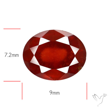Hessonite Garnet Gemstone Faceted Fine Gemstone