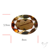 Faceted Andesine Gemstone Sunstone
