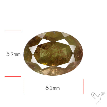 Faceted Andesine Gemstone Sunstone