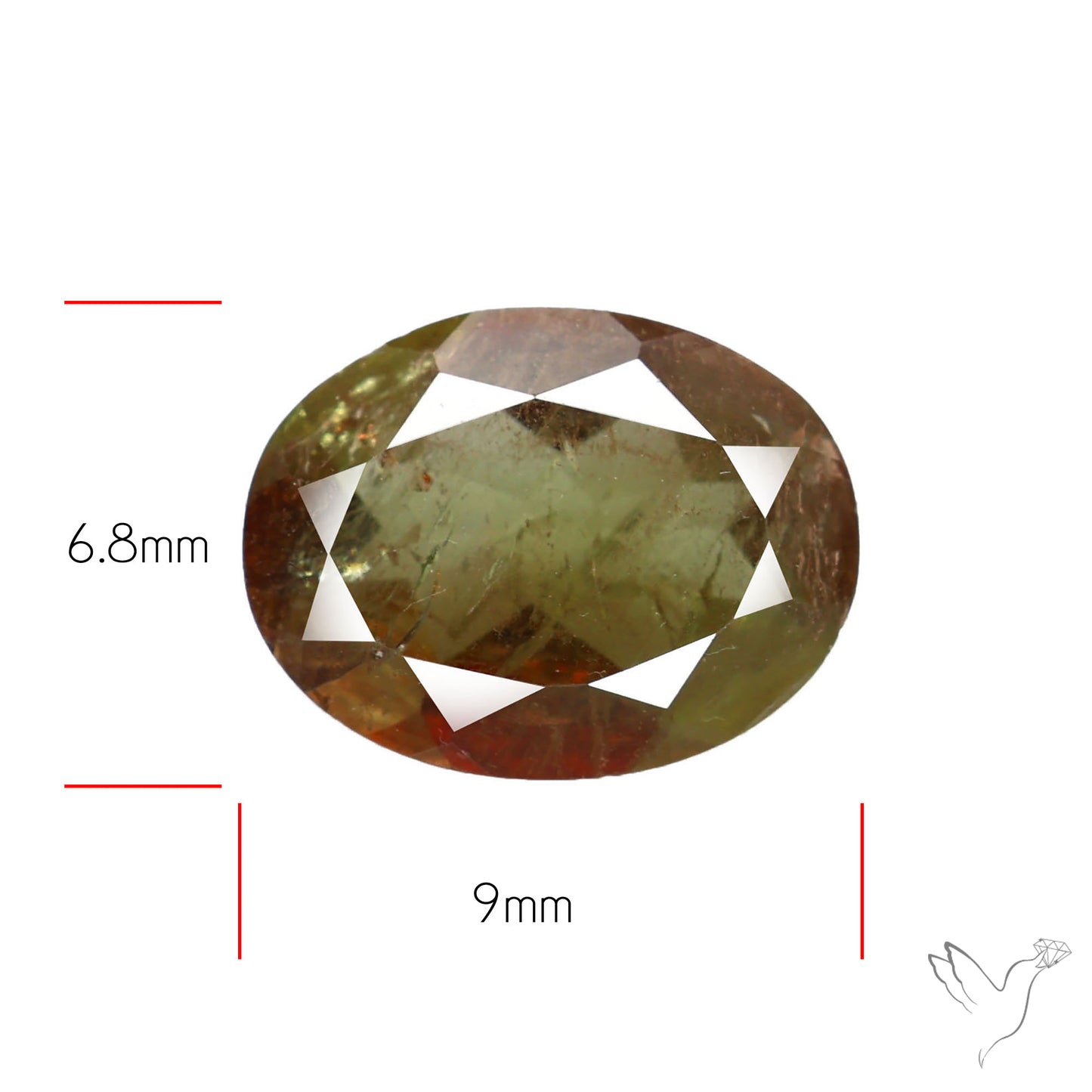 Faceted Andesine Gemstone Sunstone