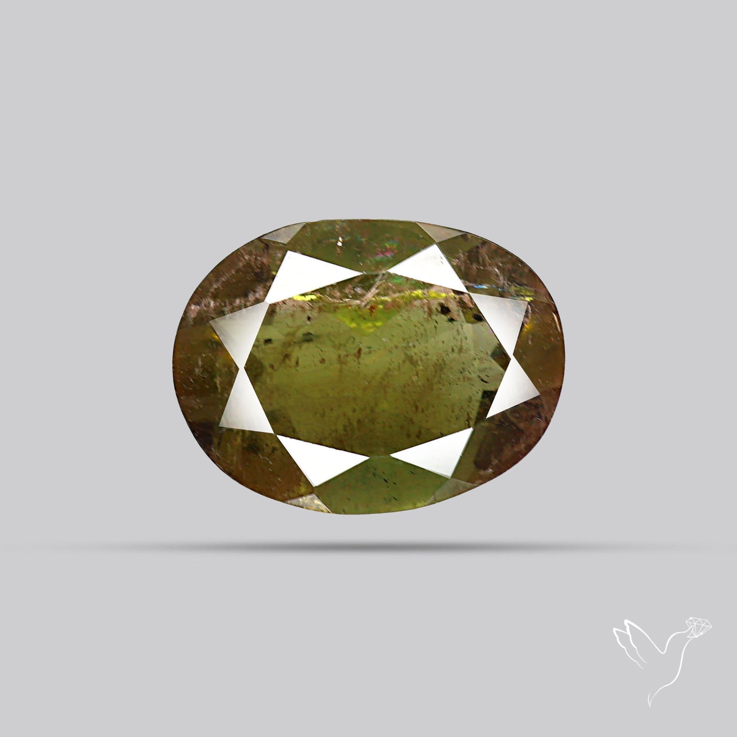 Faceted Andesine Gemstone Sunstone